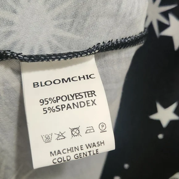 NWT BloomChic Halloween Gothic Black Moon Star Crisscross Neck Dress Plus 18/20 - Picture 7 of 7